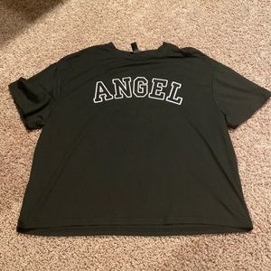 angel t shirt oversized